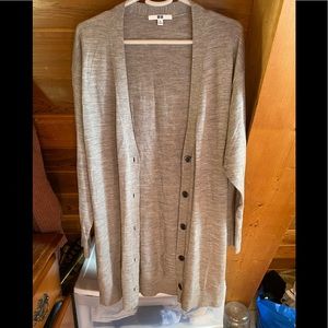 Merino wool boyfriend cardigan
